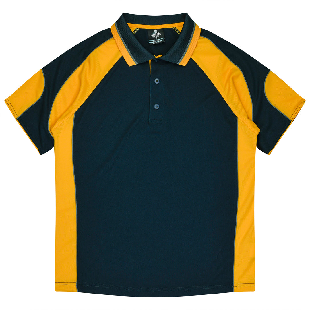Aussie Pacific The Murray Polo | Kids Navy/Gold Shirts & Tops