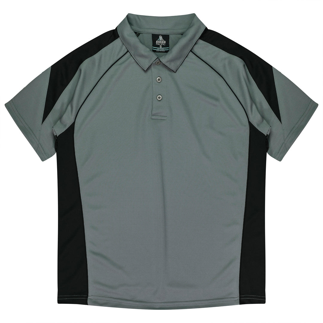 Aussie Pacific The Premier Polo | Kids Ashe/Black Shirts & Tops