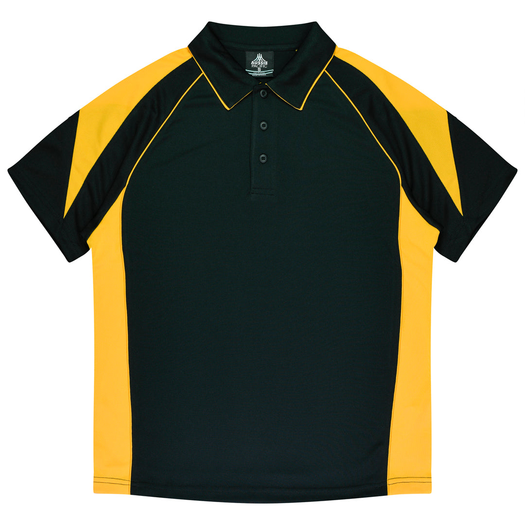 Aussie Pacific The Premier Polo | Kids Black/Gold Shirts & Tops