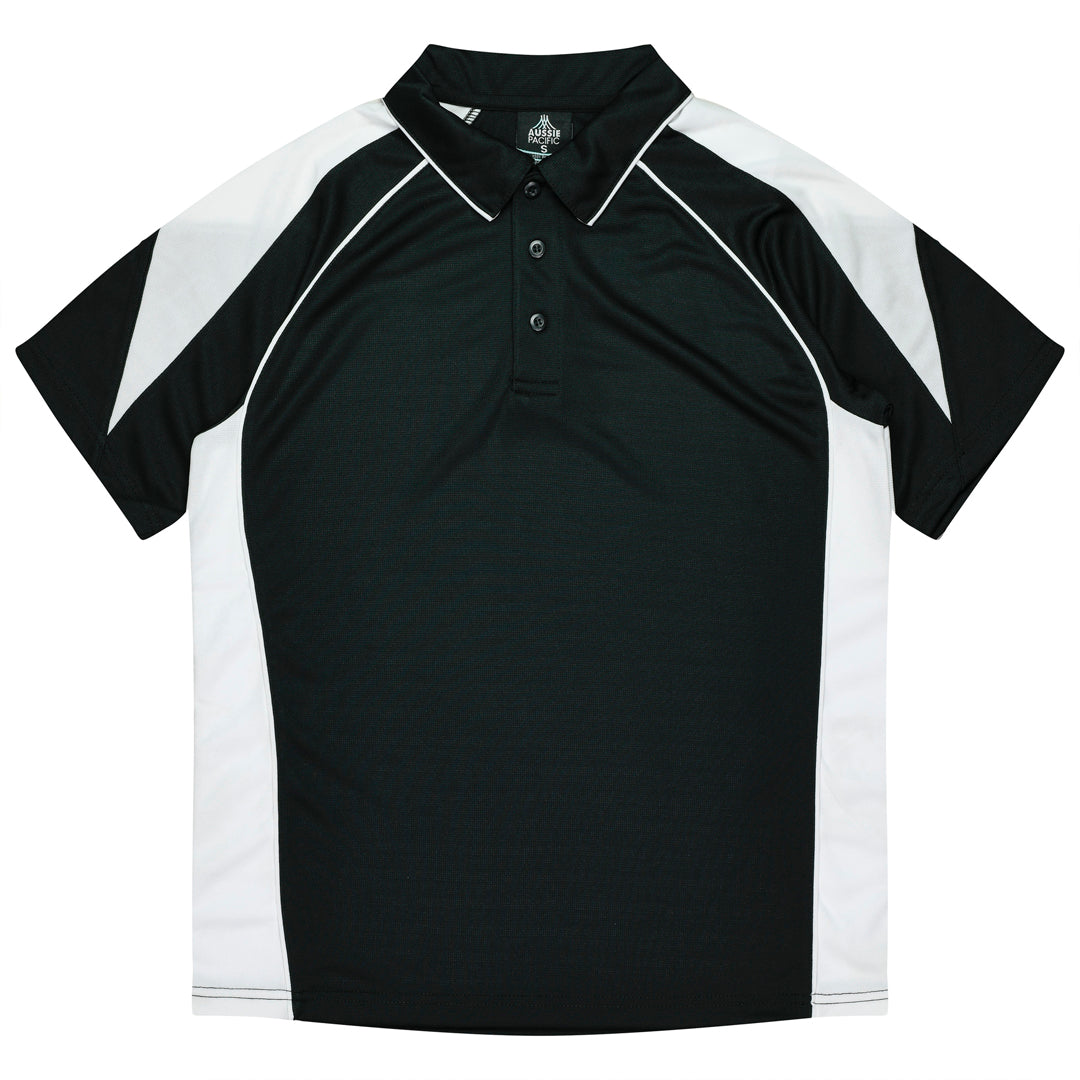 Aussie Pacific The Premier Polo | Kids Black/White Shirts & Tops
