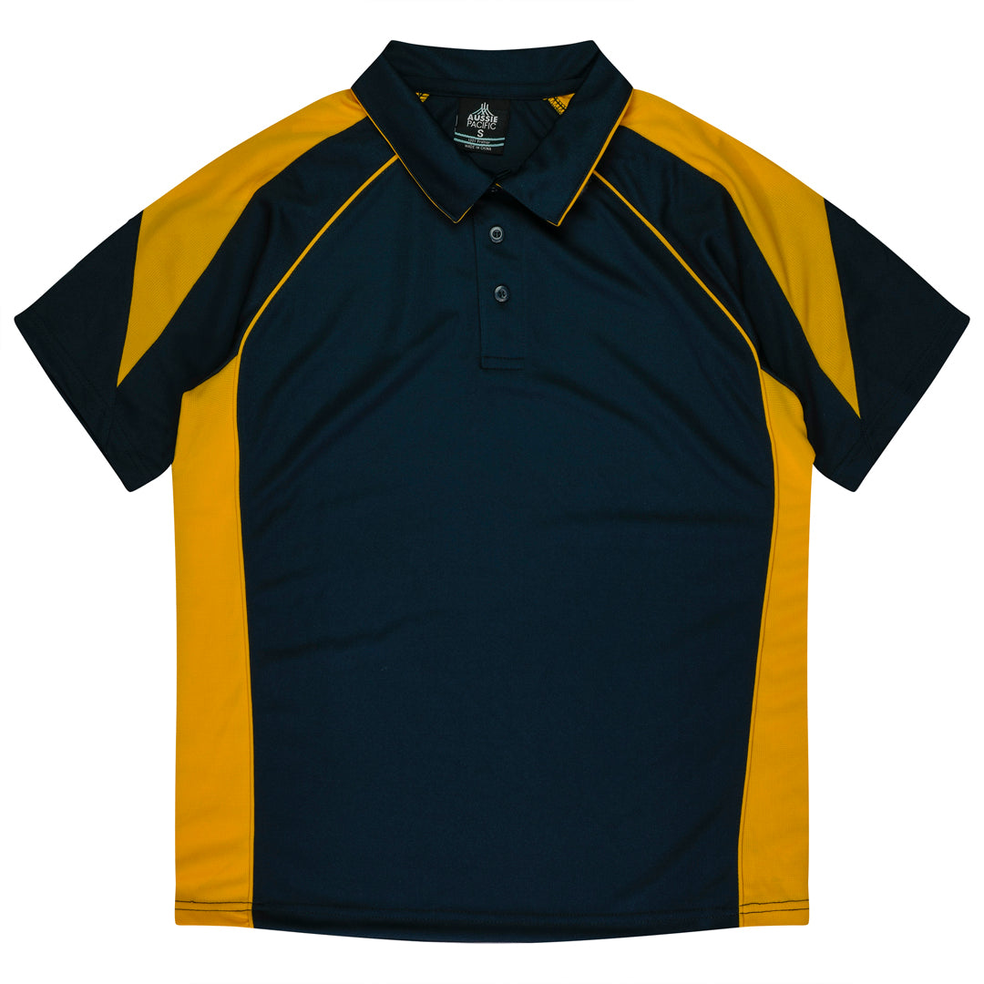Aussie Pacific The Premier Polo | Kids Navy/Gold Shirts & Tops