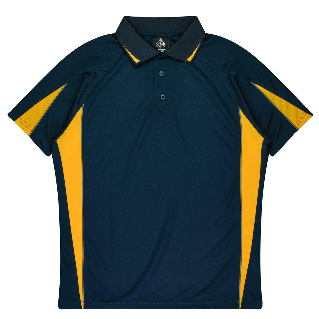 Aussie Pacific The Eureka Polo Shirt | Kids Navy/Gold Shirts & Tops