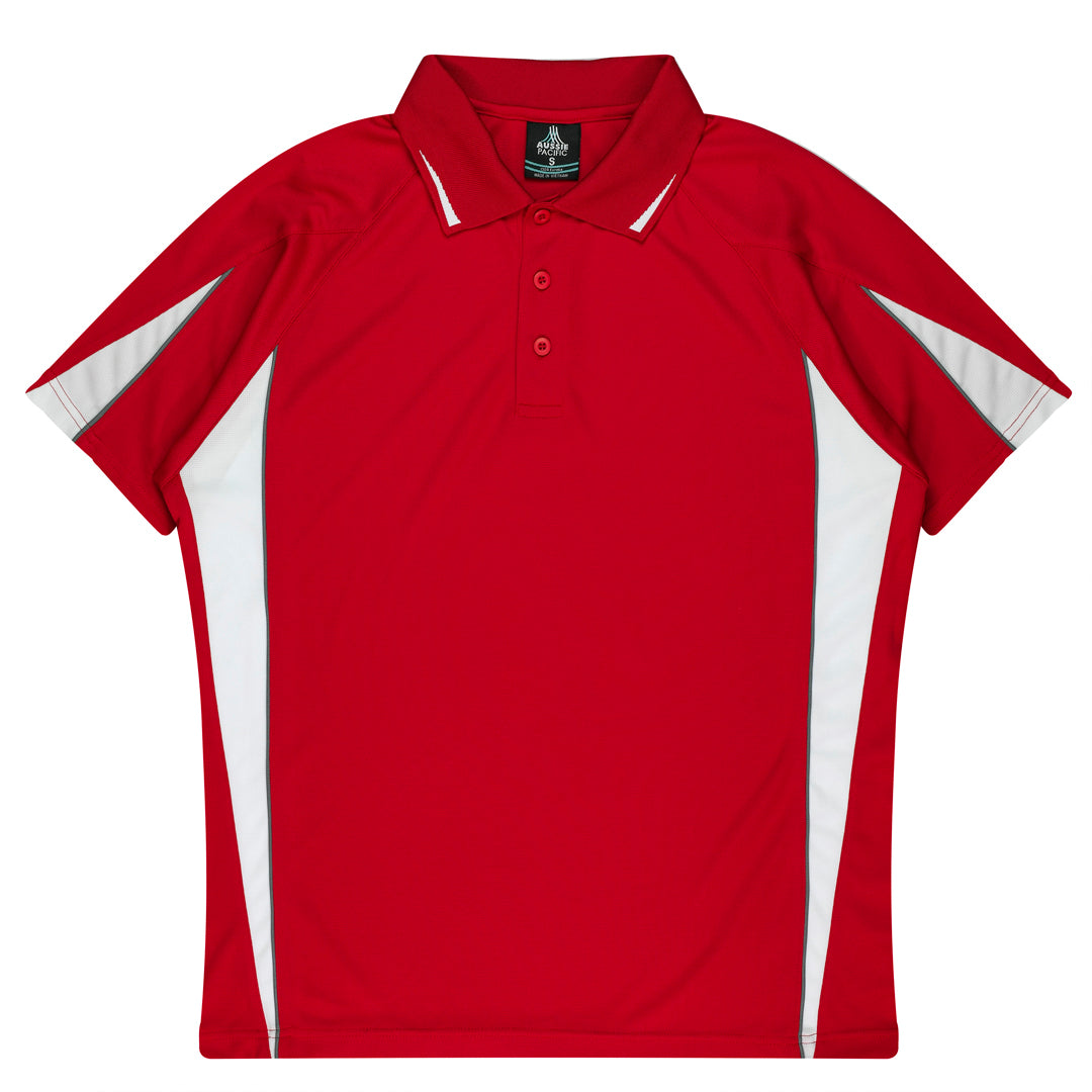 Aussie Pacific The Eureka Polo Shirt | Kids Red/White Shirts & Tops