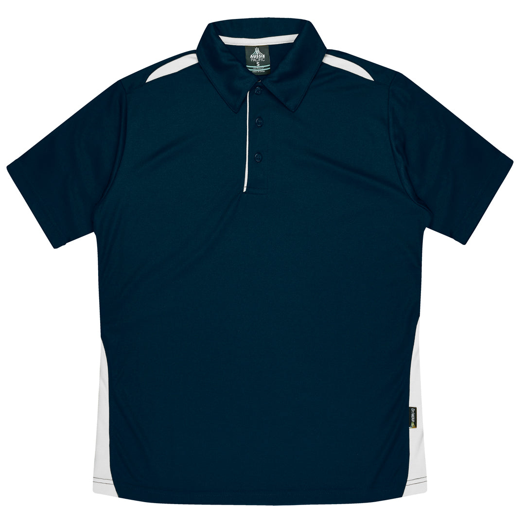Aussie Pacific The Paterson Polo Shirt | Kids Navy/White Shirts & Tops