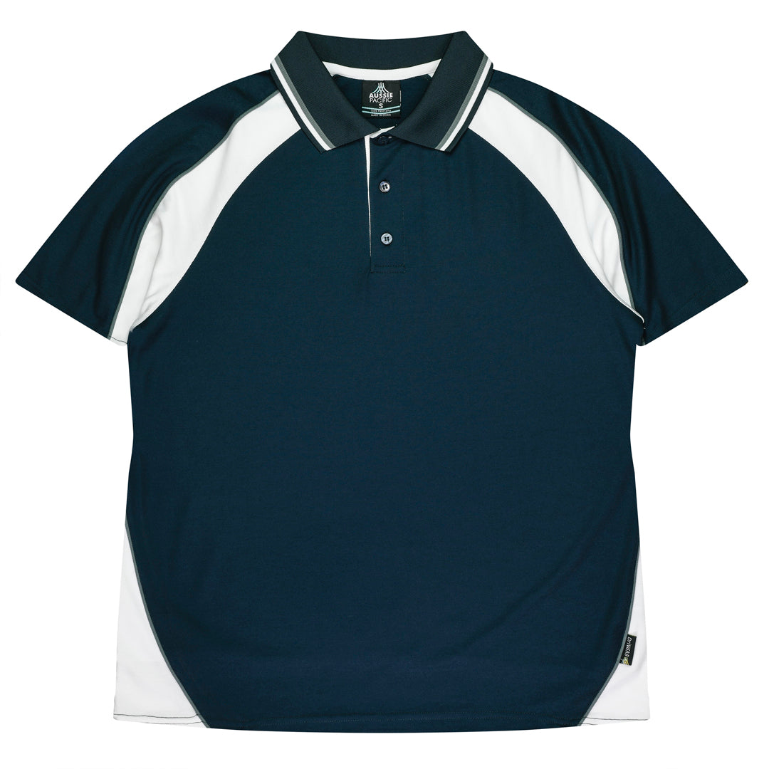 Aussie Pacific The Panorama Polo | Kids Navy/White/Ashe Shirts & Tops
