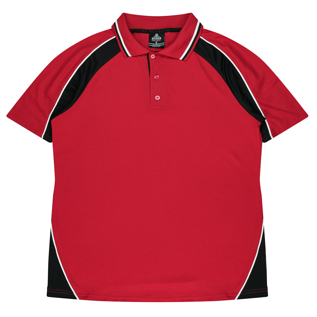 Aussie Pacific The Panorama Polo | Kids Red/Black/White Shirts & Tops