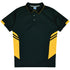 Aussie Pacific The Tasman Polo | Kids | Short Sleeve | Black Base Black/Gold Shirts & Tops