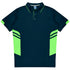 Aussie Pacific The Tasman Polo | Kids | Short Sleeve | Navy Base Navy/Neon Green Shirts & Tops