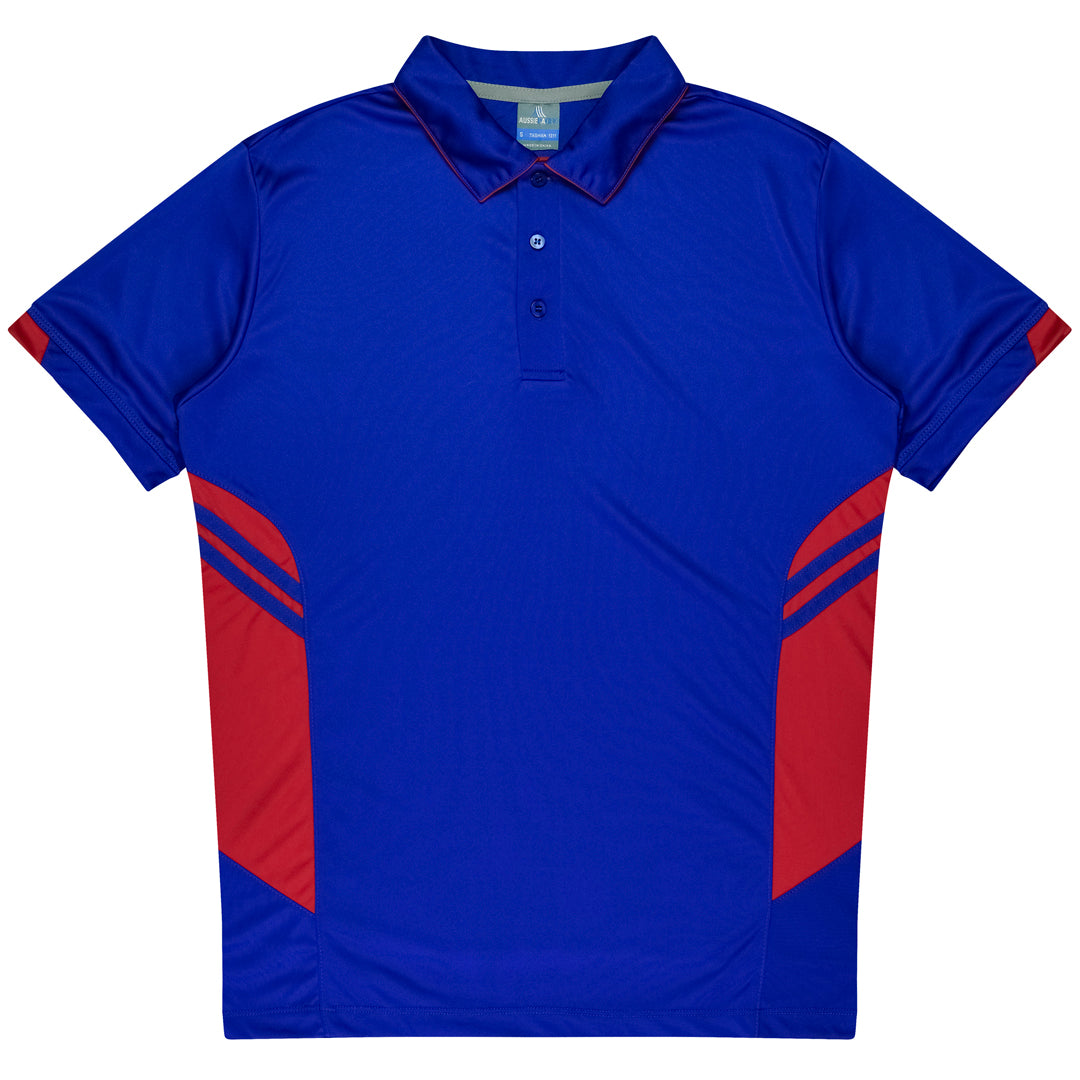 Aussie Pacific The Tasman Polo | Kids | Short Sleeve | Blue Base Royal/Red Shirts & Tops