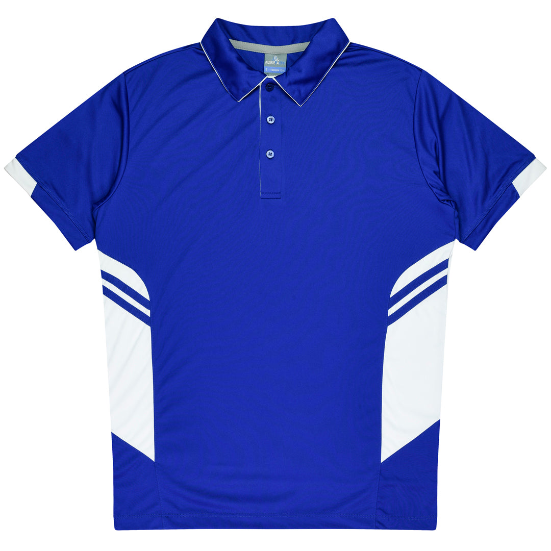 Aussie Pacific The Tasman Polo | Kids | Short Sleeve | Blue Base Royal/White Shirts & Tops