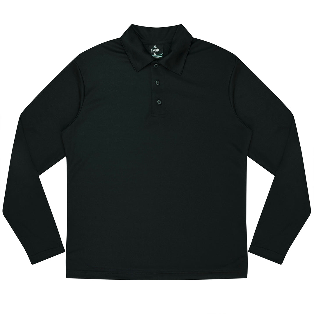 Aussie Pacific The Botany Polo | Kids | Long Sleeve Black Shirts & Tops