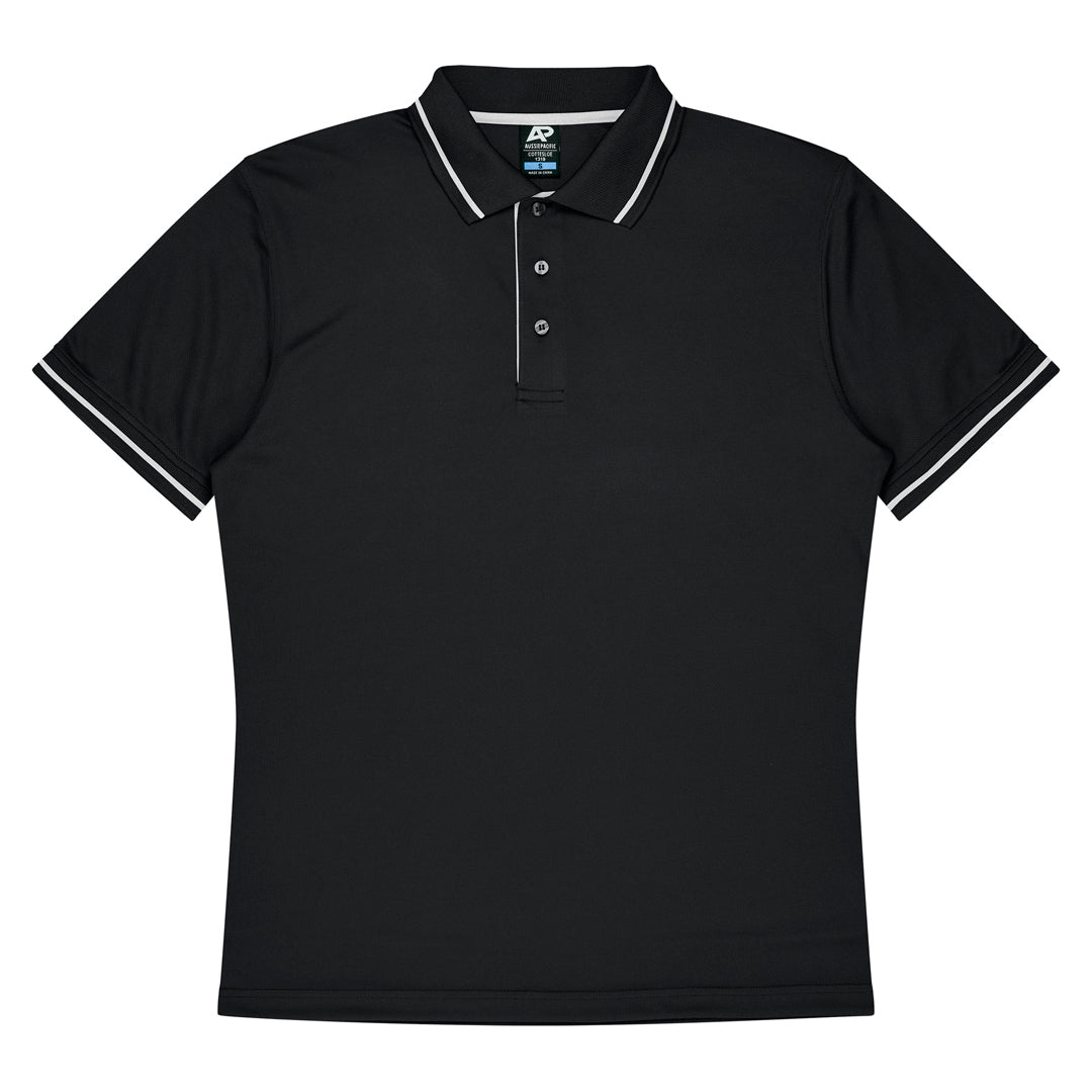 Aussie Pacific The Cottesloe Polo | Kids | Short Sleeve Black/White Shirts & Tops