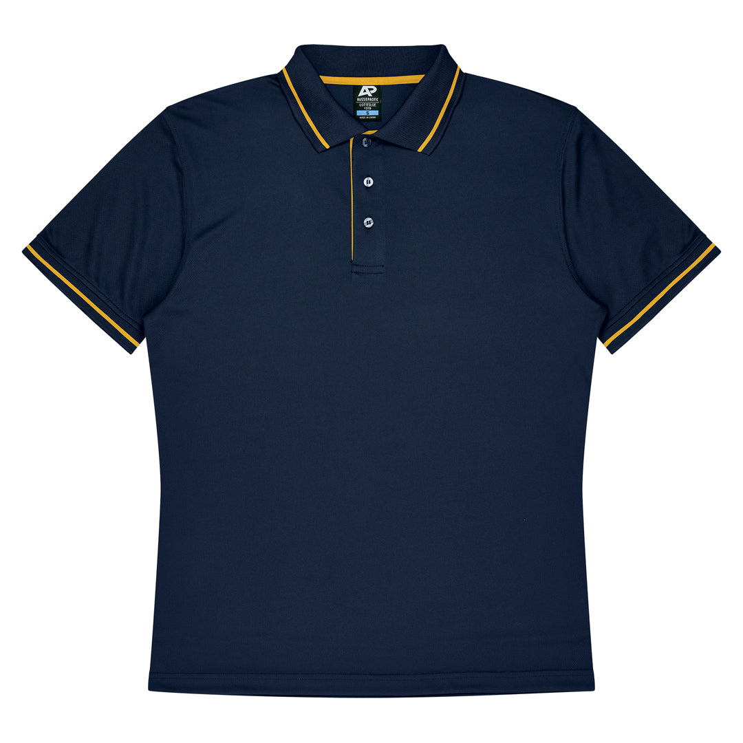 Aussie Pacific The Cottesloe Polo | Kids | Short Sleeve Navy/Gold Shirts & Tops