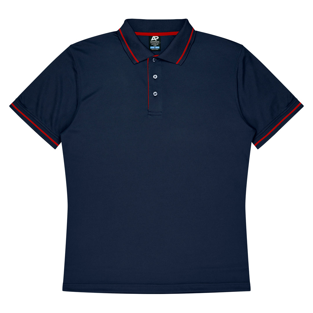 Aussie Pacific The Cottesloe Polo | Kids | Short Sleeve Navy/Red Shirts & Tops