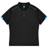 Aussie Pacific The Currumbin Polo | Kids | Short Sleeve Black/Cyan Shirts & Tops
