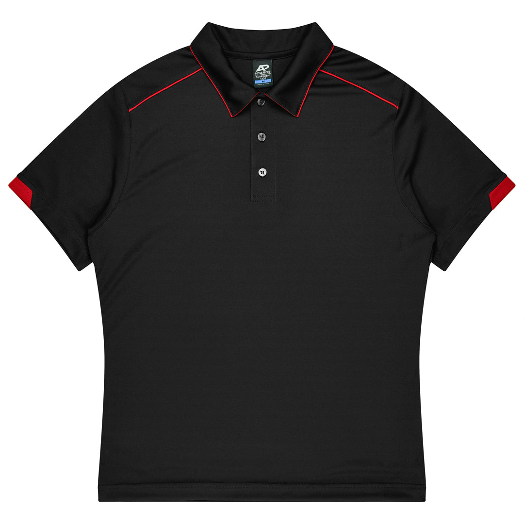 Aussie Pacific The Currumbin Polo | Kids | Short Sleeve Black/Red Shirts & Tops