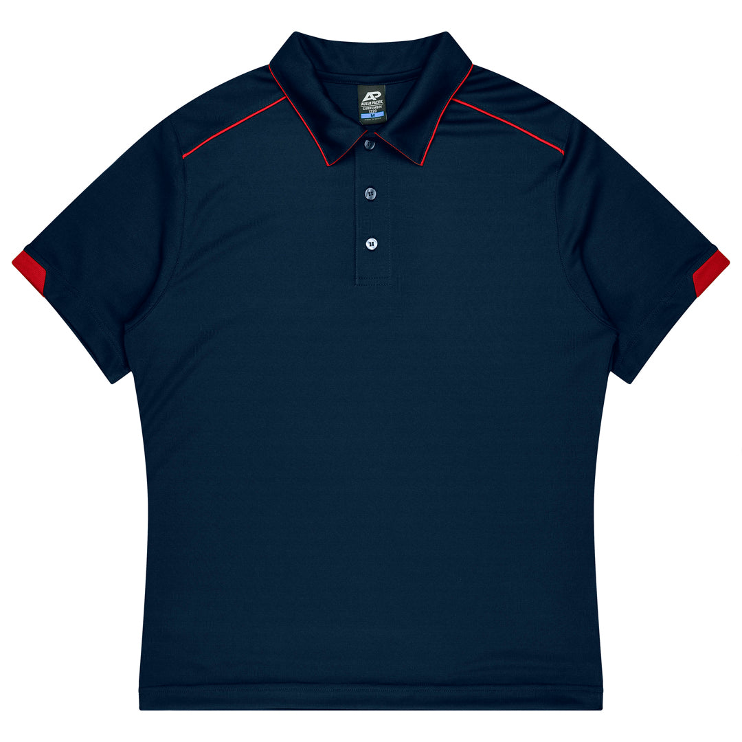 Aussie Pacific The Currumbin Polo | Kids | Short Sleeve Navy/Red Shirts & Tops