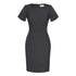Biz Corporates The Cool Wool Dress | Short Sleeve Charcoal Dresses