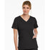 Maevn The Matrix Double V Neck Top | Ladies Black Scrubs