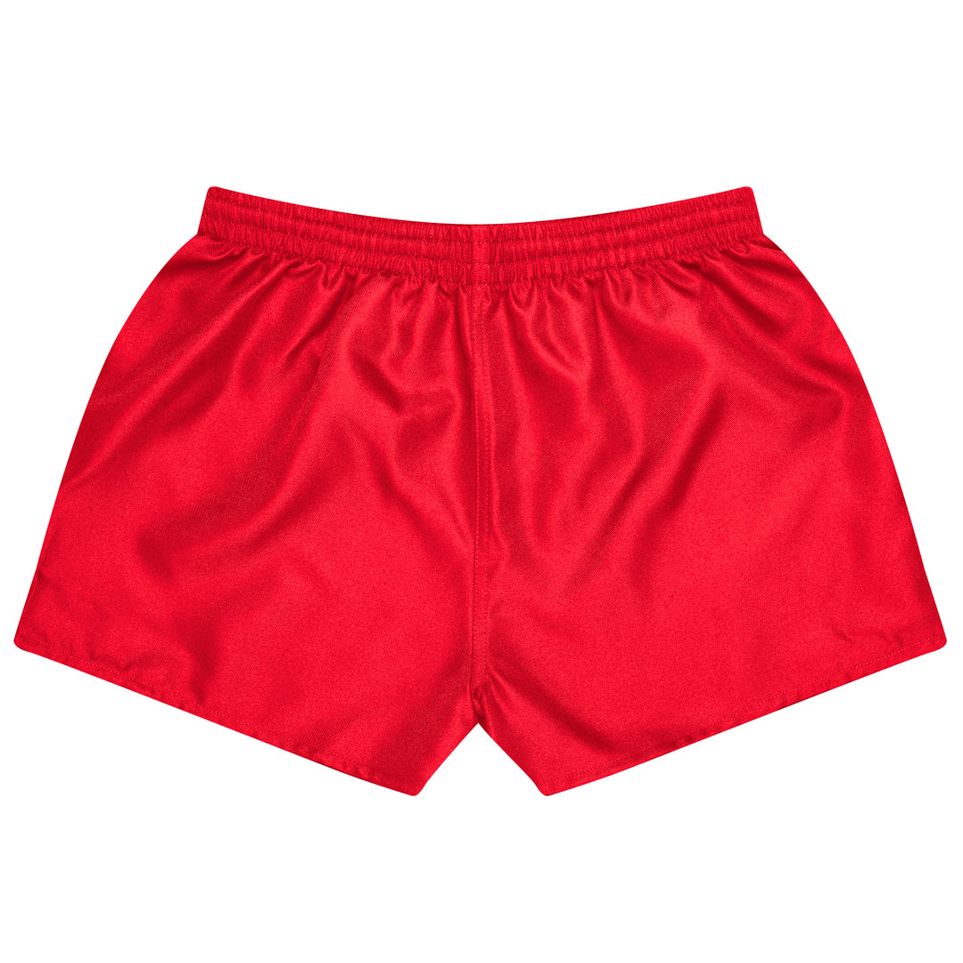 Aussie Pacific The Twill Rugby Short | Kids Red Shorts