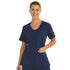 Maevn The Matrix Pro Active Knit Scrub Top | Ladies Navy Scrubs