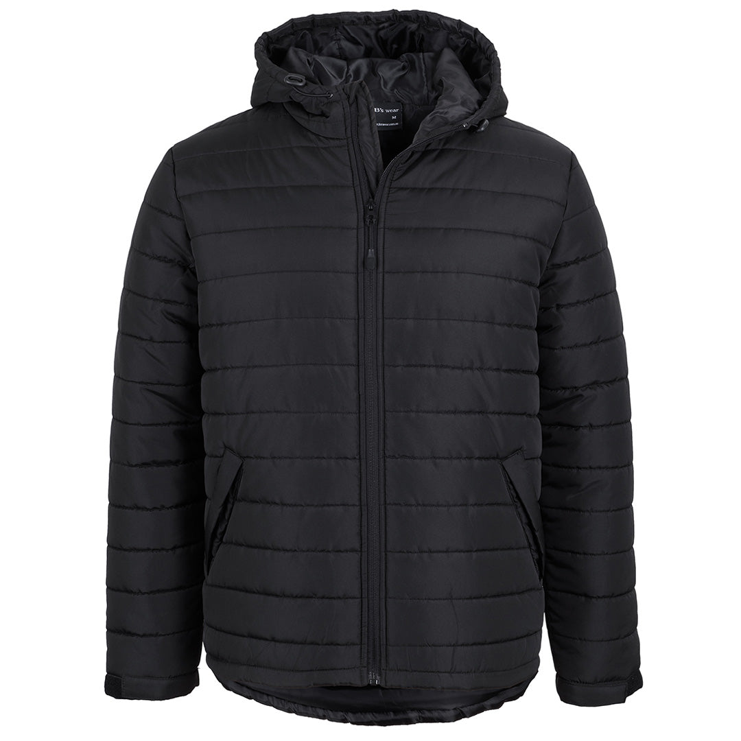 Jbs Wear The Hooded Puffer Jacket | Adults Black Coats & Jackets