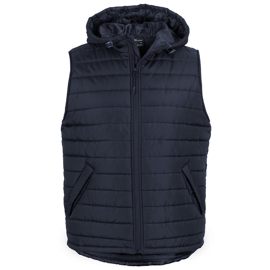 Jbs Wear The Hooded Puffer Vest | Adults Navy Vests