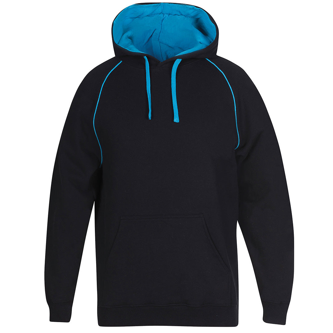 Jbs Wear The Contrast Hoodie | Mens Black/Aqua Outerwear