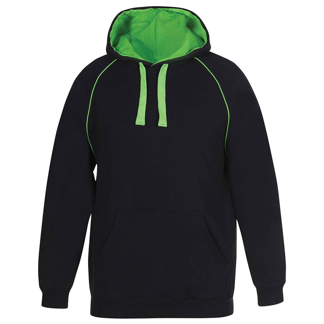 Jbs Wear The Contrast Hoodie | Mens Black/Pea Green Outerwear
