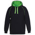 Jbs Wear The Contrast Hoodie | Mens Black/Pea Green Outerwear