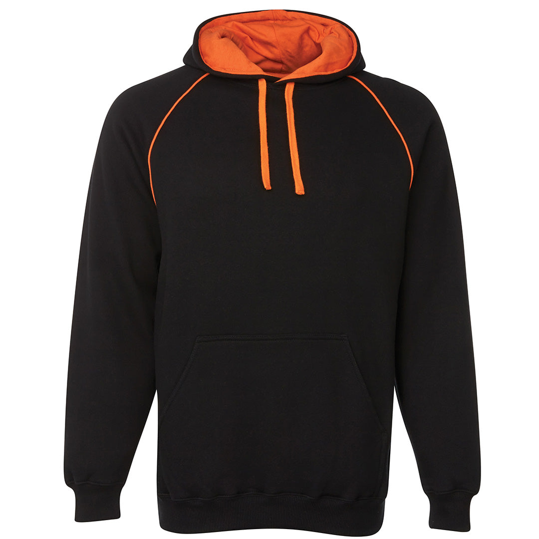 Jbs Wear The Contrast Hoodie | Mens Black/Orange Outerwear
