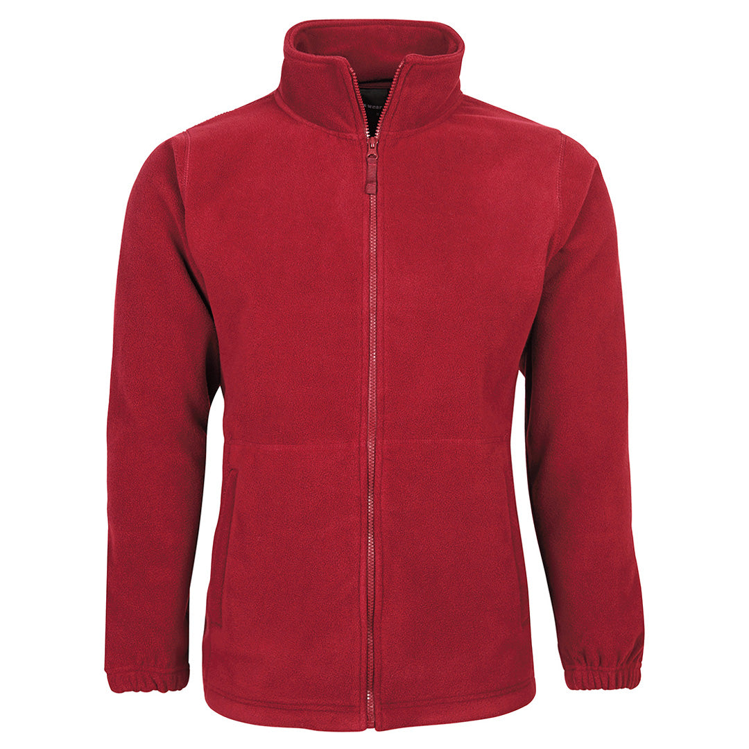 Jbs Wear The Zip Through Polar Jacket | Adults Red Coats & Jackets