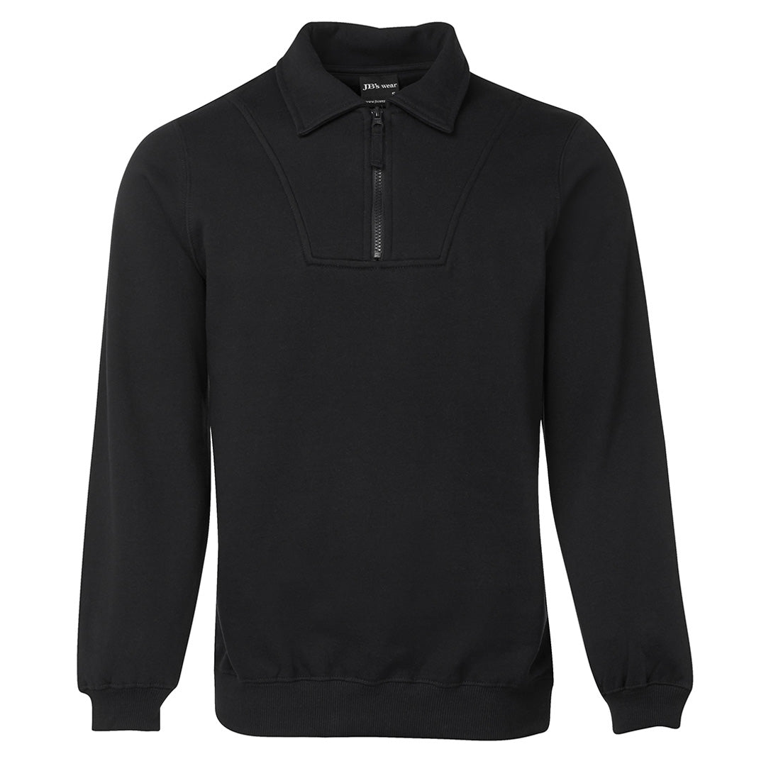 Jbs Wear The 1/2 Zip Fleecy Sweat | Adults Black Outerwear