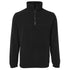 Jbs Wear The Zip Collar Polar Fleece Jumper | Adults Black Outerwear