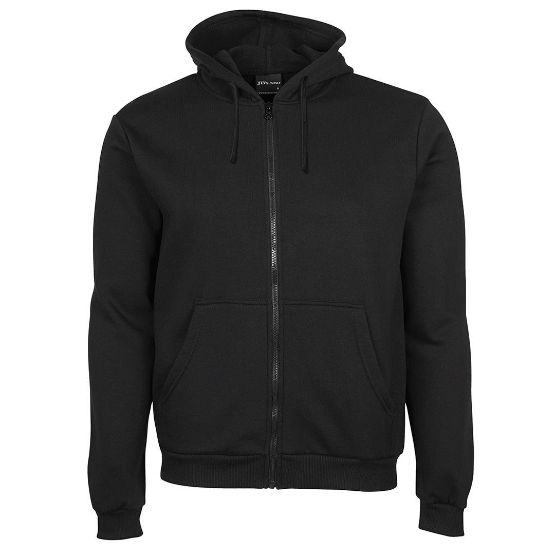 Jbs Wear The Poly Cotton Full Zip Hoodie | Adults Black Outerwear