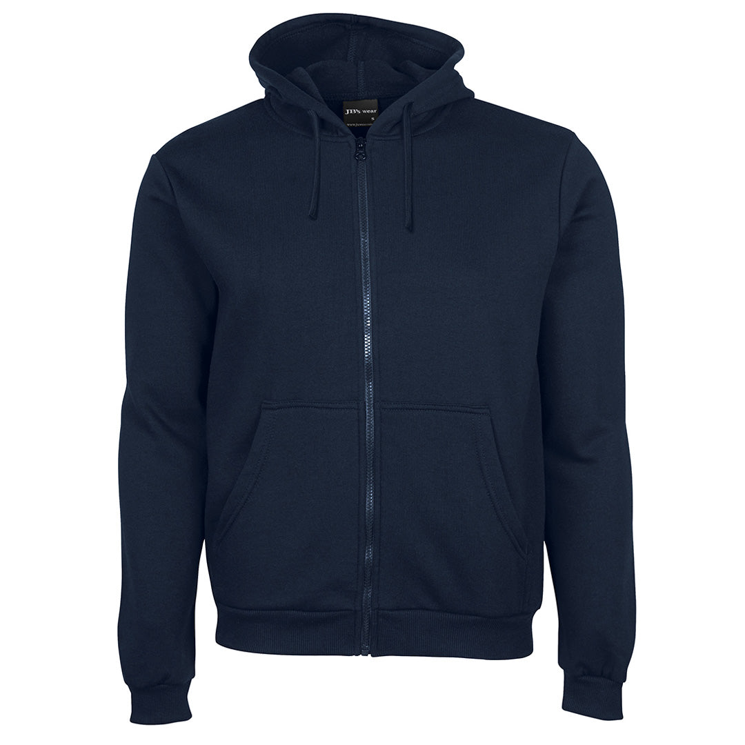 Jbs Wear The Poly Cotton Full Zip Hoodie | Adults Navy Outerwear