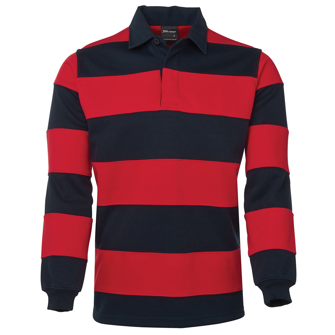 Jbs Wear The Striped Rugby Top | Adults Navy/Red Outerwear