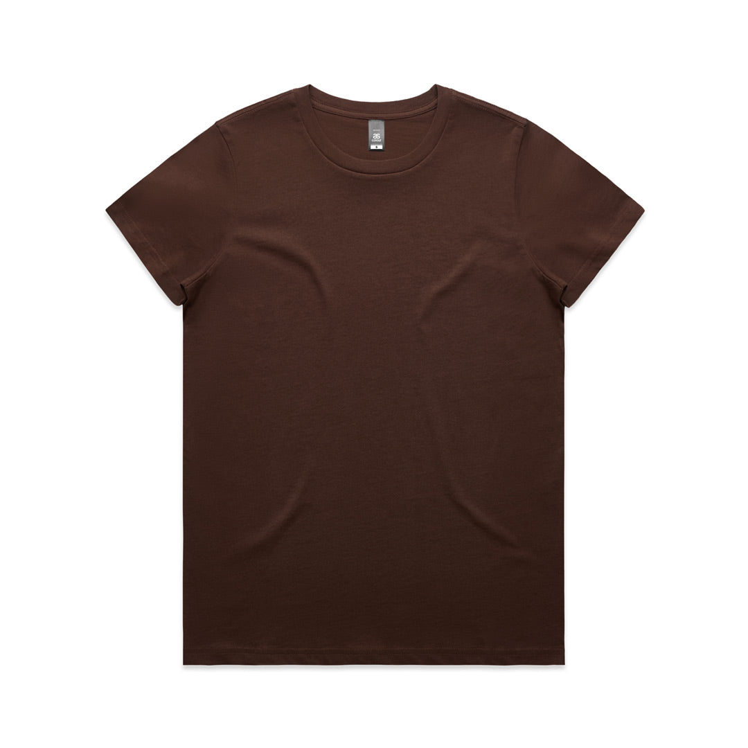AS Colour The Maple Tee | Ladies | Short Sleeve Chestnut-as Shirts & Tops