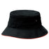 Legend The Sandwich Brim Bucket Hat | Adults Black/Red Hats