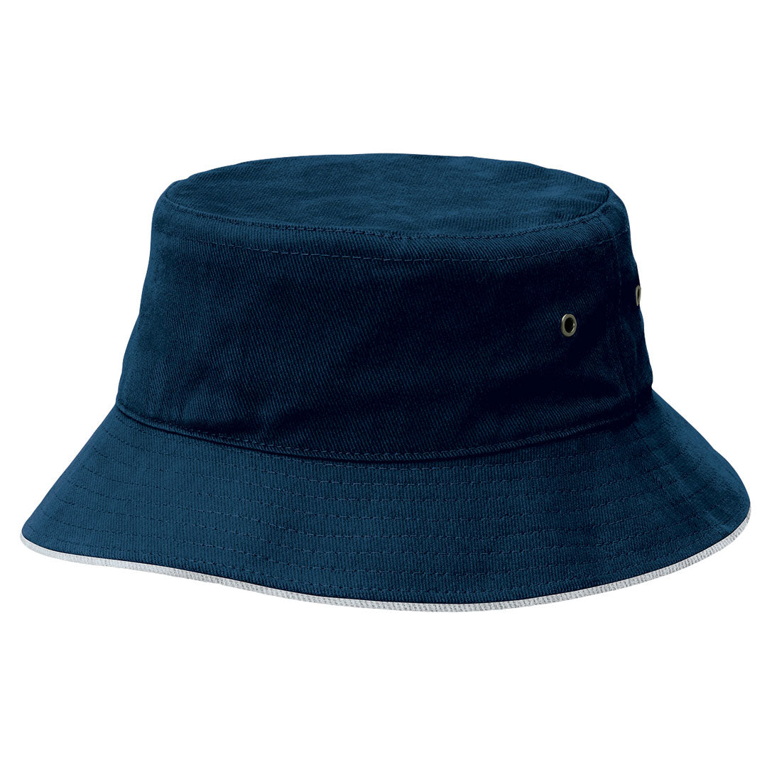 Legend The Sandwich Brim Bucket Hat | Adults Navy/White Hats