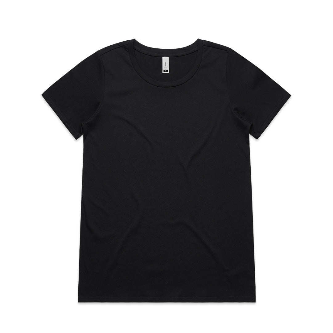 AS Colour The Shallow Scoop Tee | Ladies | Short Sleeve Black Shirts & Tops