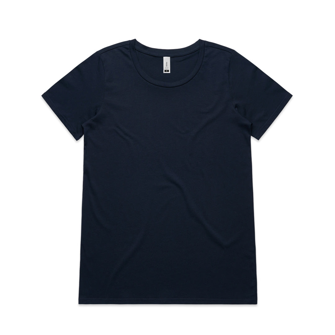 AS Colour The Shallow Scoop Tee | Ladies | Short Sleeve Navy Shirts & Tops