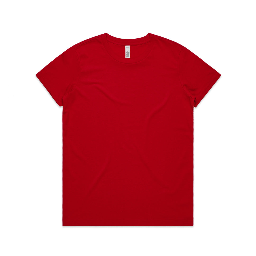 AS Colour The Basic Tee | Ladies | Short Sleeve Red Shirts & Tops