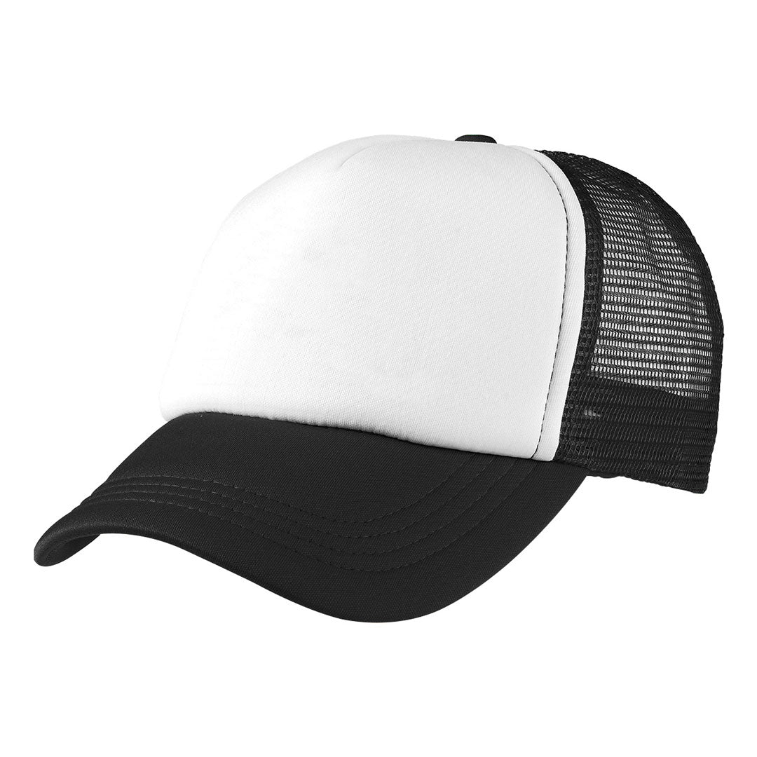 Legend The Foam Mesh Trucker Cap | Adults Black/White Hats