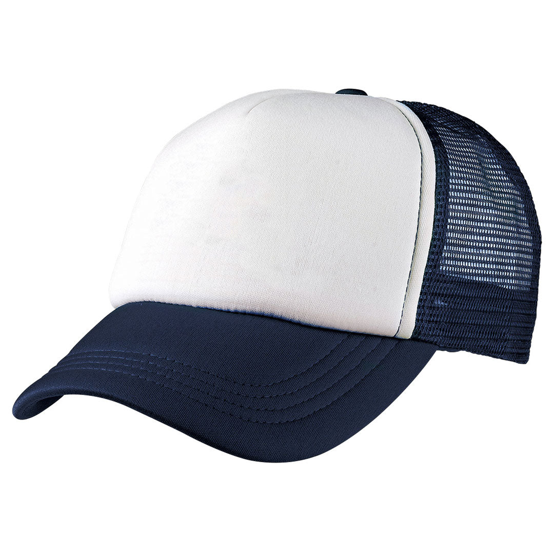 Legend The Foam Mesh Trucker Cap | Adults Navy/White Hats