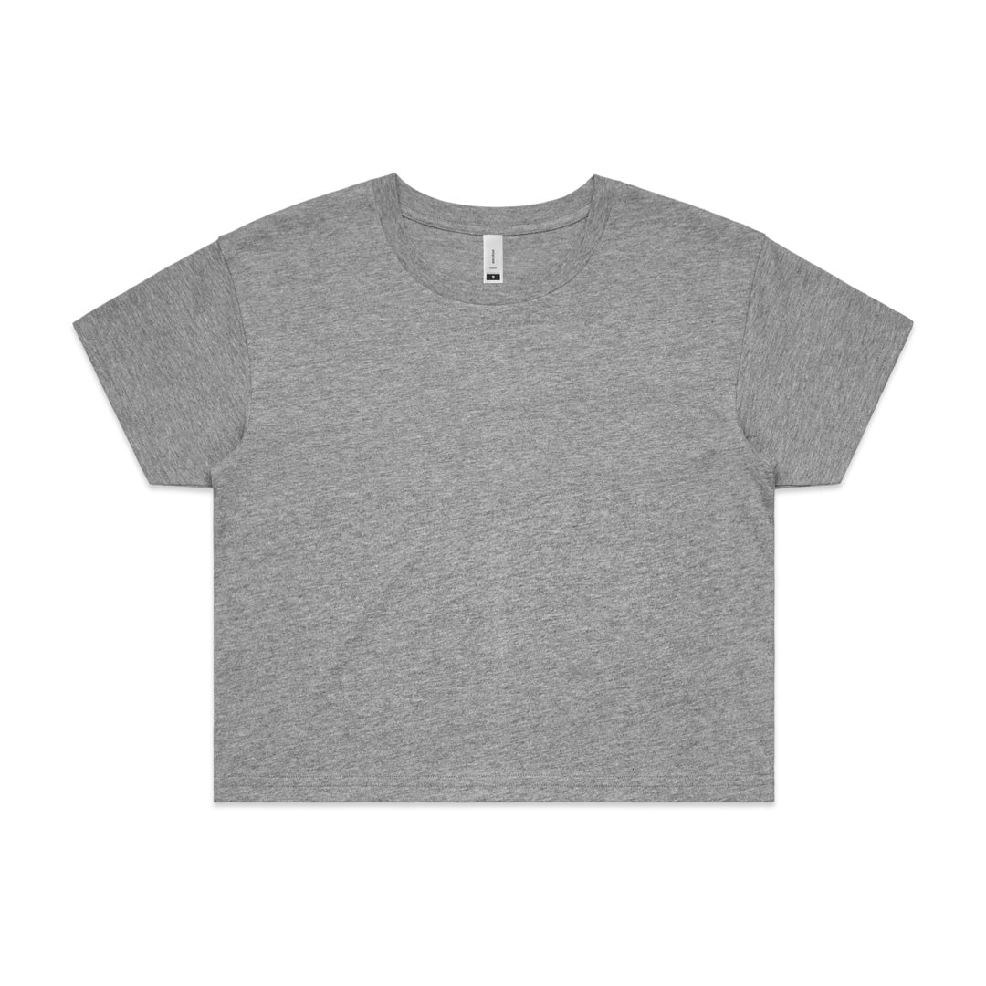 AS Colour The Crop Tee | Ladies | Short Sleeve Grey Marle Shirts & Tops