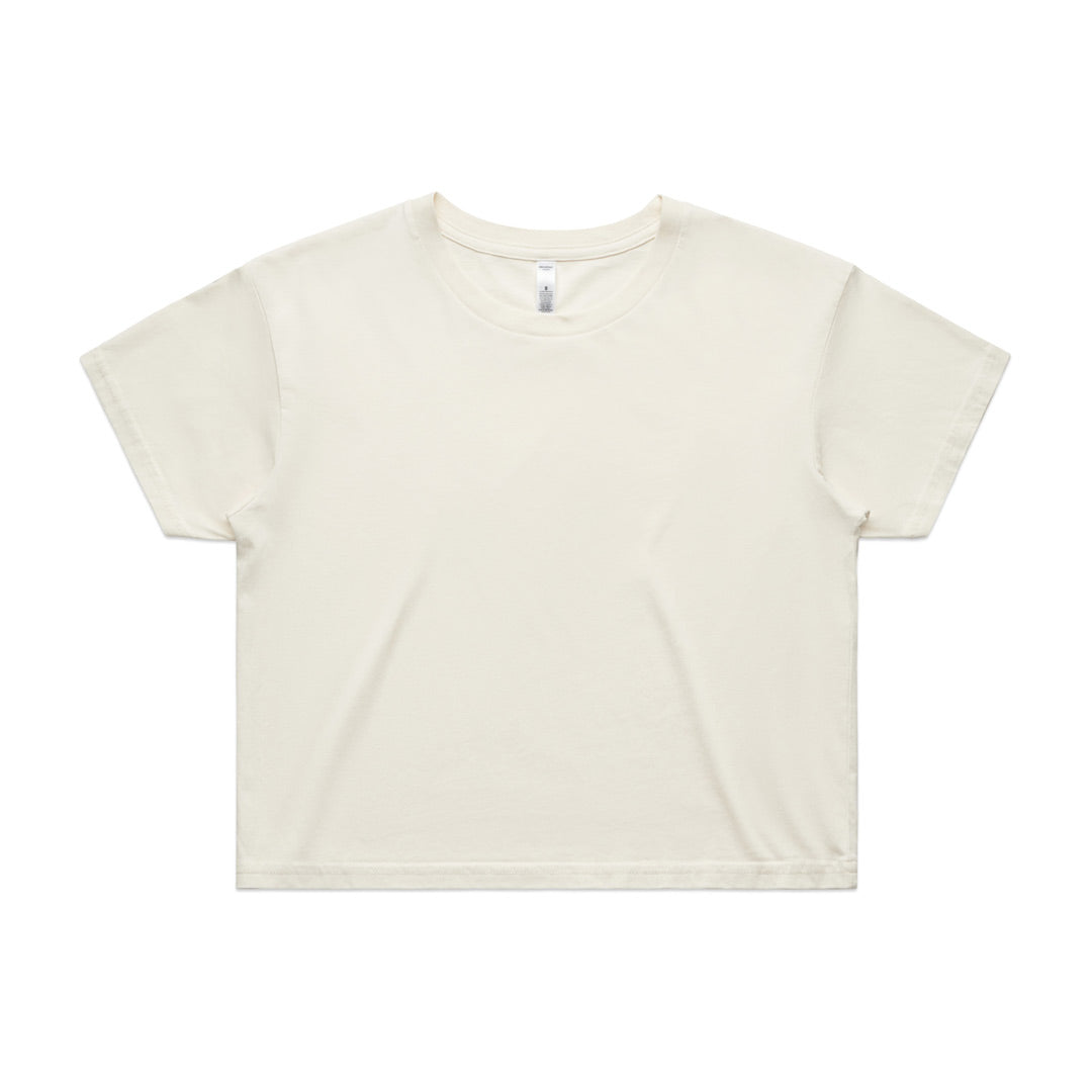 AS Colour The Crop Tee | Ladies | Short Sleeve Ecru Shirts & Tops