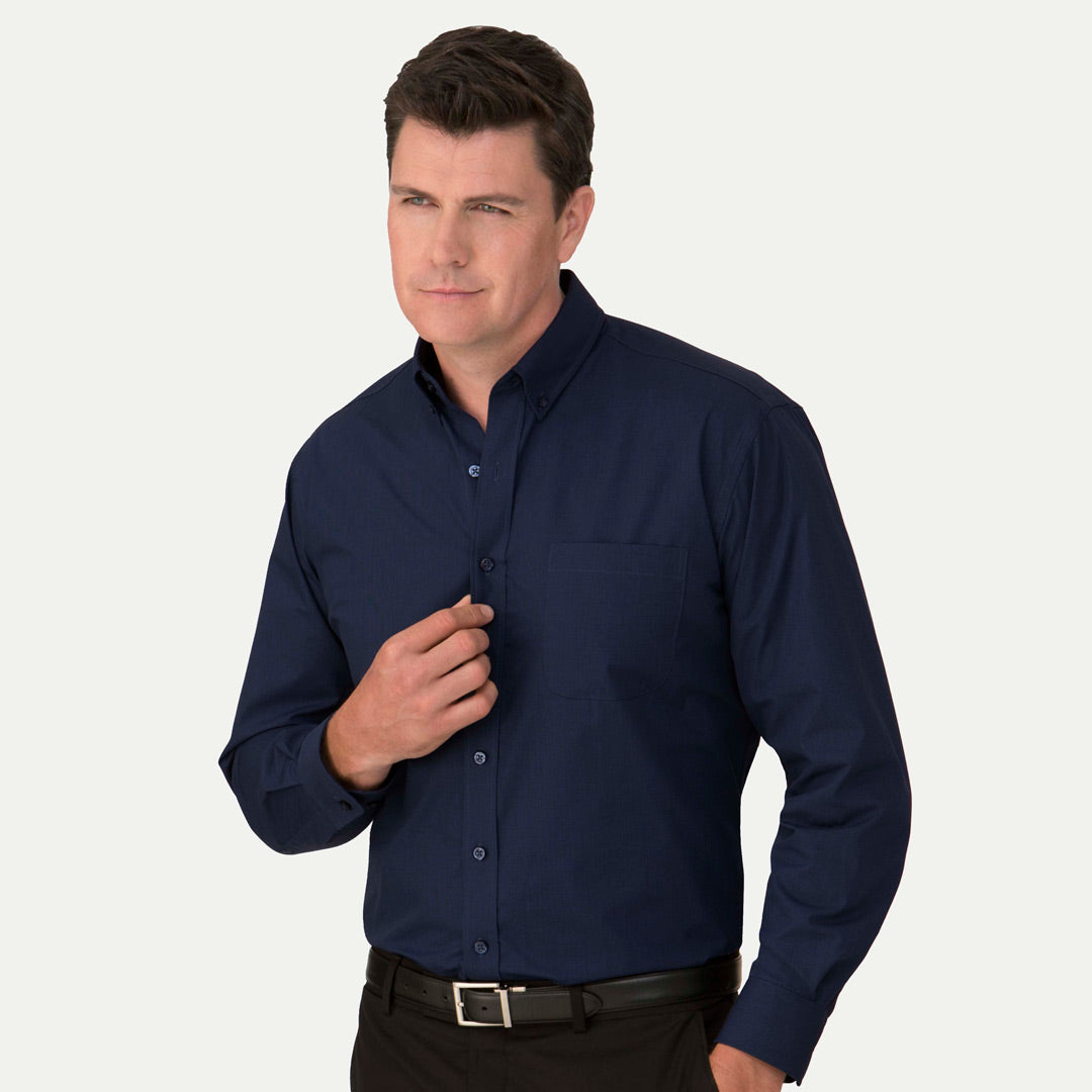 City Collection The Micro Check Shirt | Mens | Long Sleeve Shirts & Tops