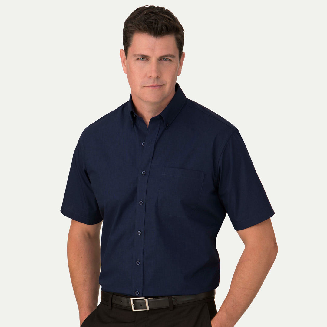 City Collection The Micro Check Shirt | Mens | Short Sleeve Shirts & Tops