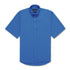 City Collection The Micro Check Shirt | Mens | Short Sleeve Mid Blue Shirts & Tops